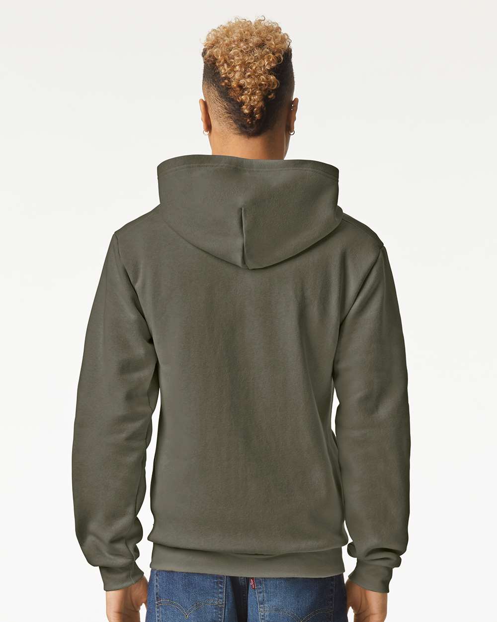 American Apparel RF497 - ReFlex Fleece Full-Zip Hoodie - Lieutenant Back