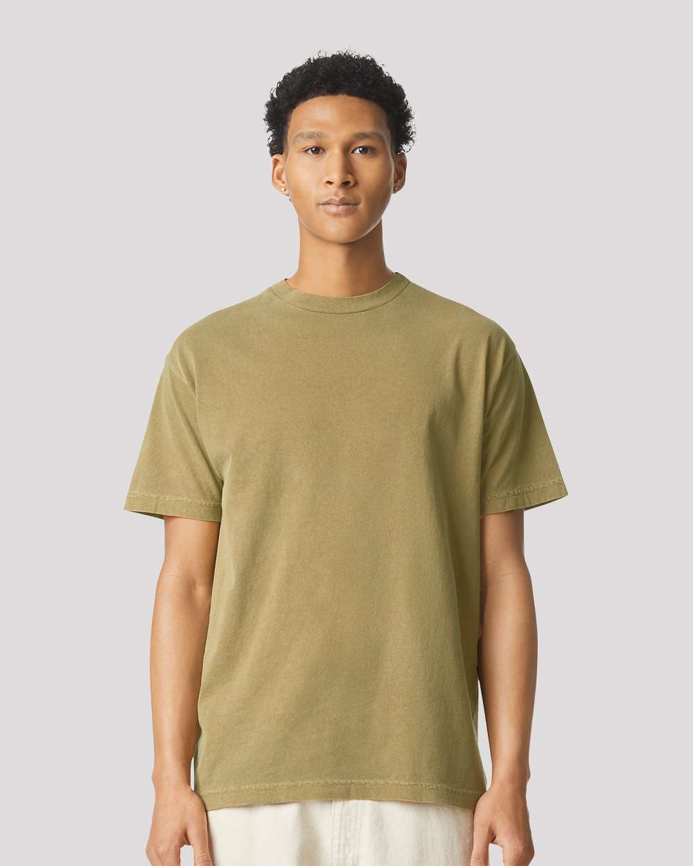American Apparel 1301GD - Unisex Garment-Dyed Heavyweight Cotton Tee - Faded Army