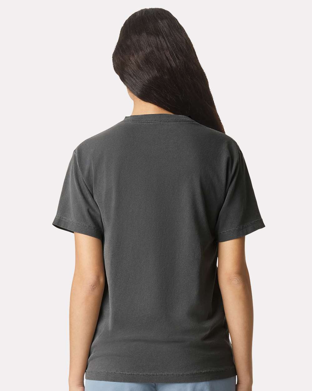 American Apparel 1301GD - Unisex Garment-Dyed Heavyweight Cotton Tee - Faded Black Back