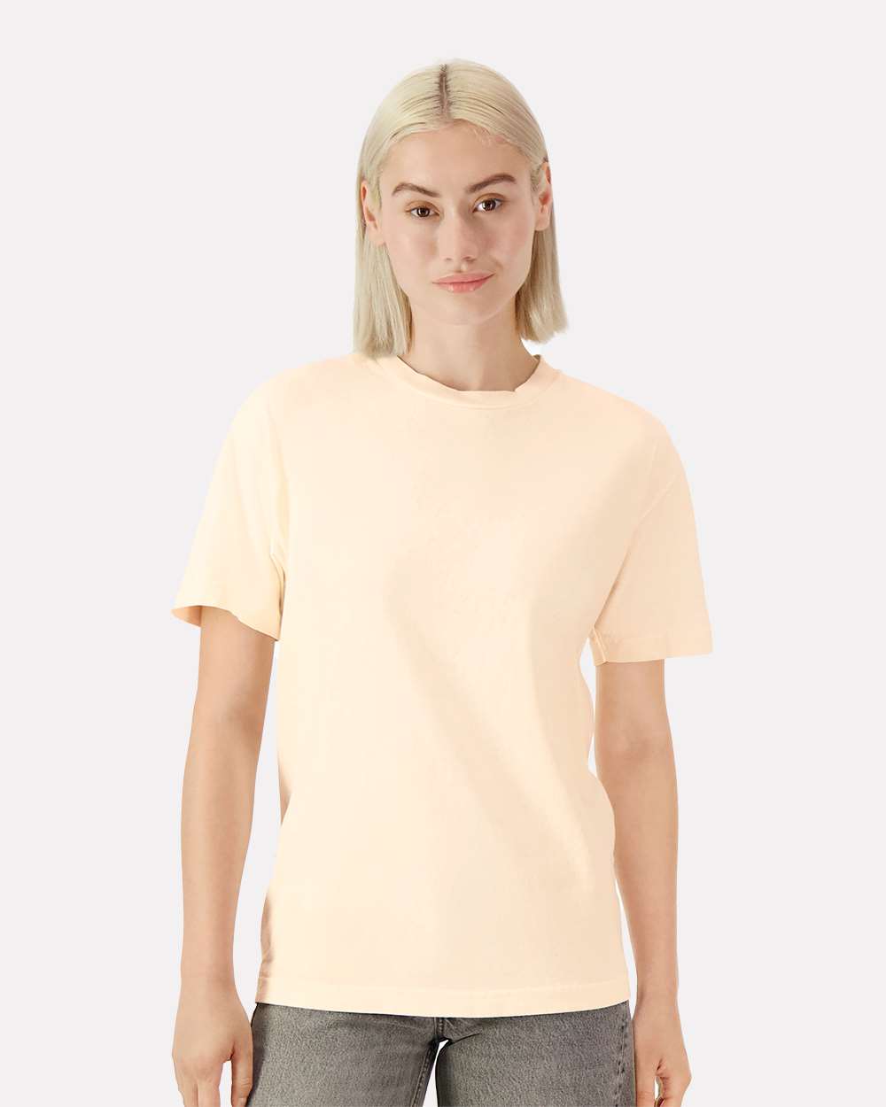 American Apparel 1301GD - Unisex Garment-Dyed Heavyweight Cotton Tee - Faded Cream