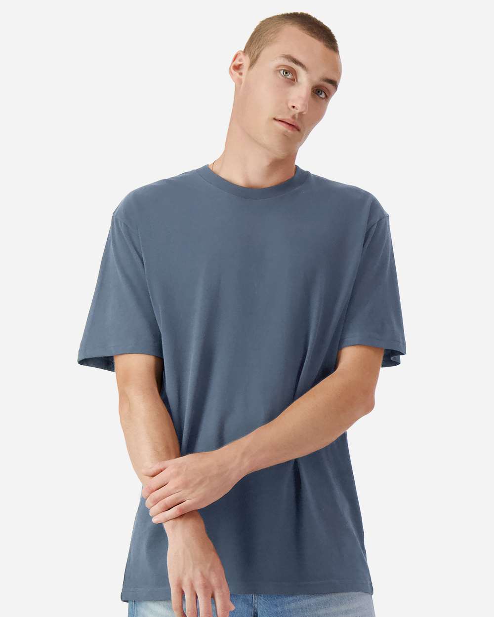 American Apparel 1301GD - Unisex Garment-Dyed Heavyweight Cotton Tee - Faded Navy