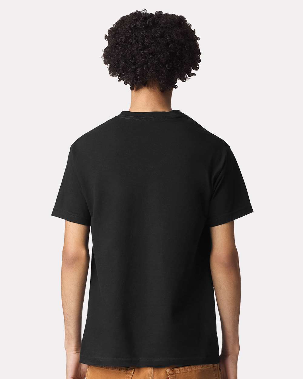 American Apparel 1301GD - Unisex Garment-Dyed Heavyweight Cotton Tee - True Black Back