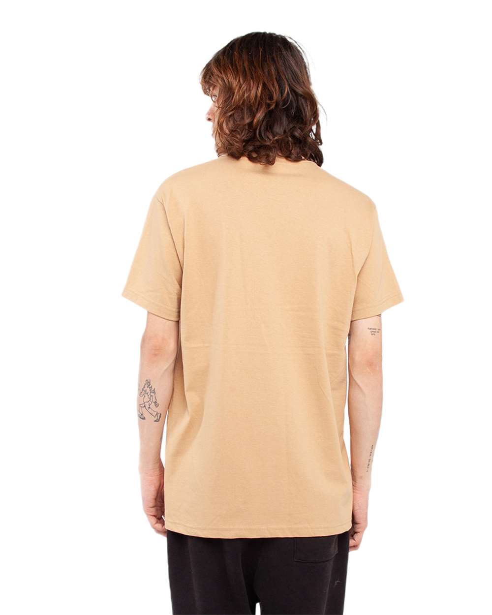 Shaka Wear SHASS - Unisex Active T-Shirt - Khaki Back