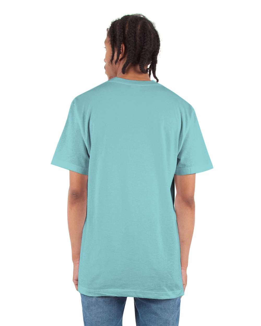 Shaka Wear SHASS - Unisex Active T-Shirt - Tiffany Blue Back