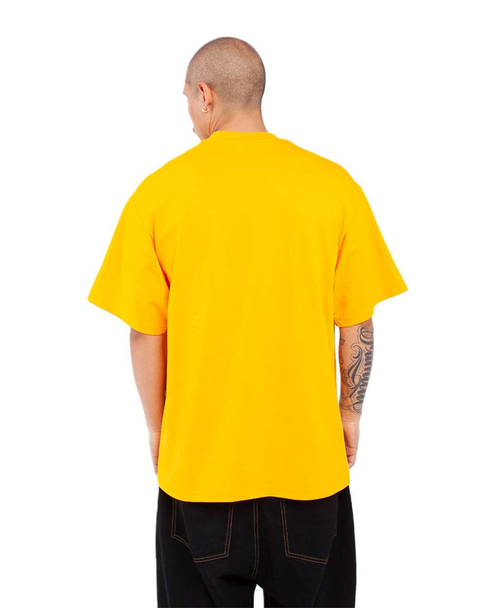 Shaka Wear SHMHSS - Unisex Max Heavyweight T-Shirt - Gold Back