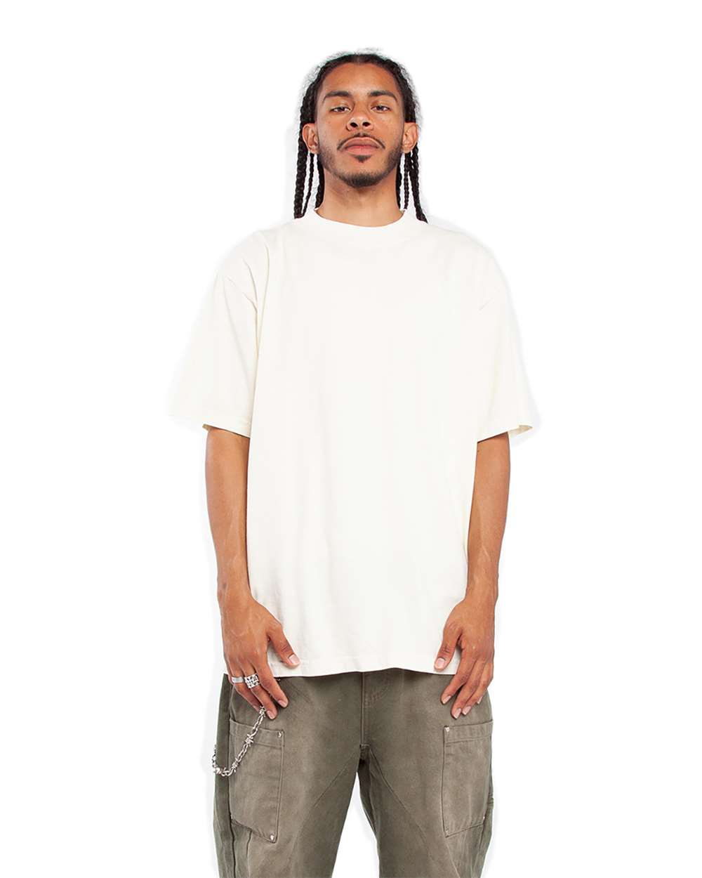 Shaka Wear SHGD - Unisex Max Heavyweight Garment-Dyed T-Shirt - Cream