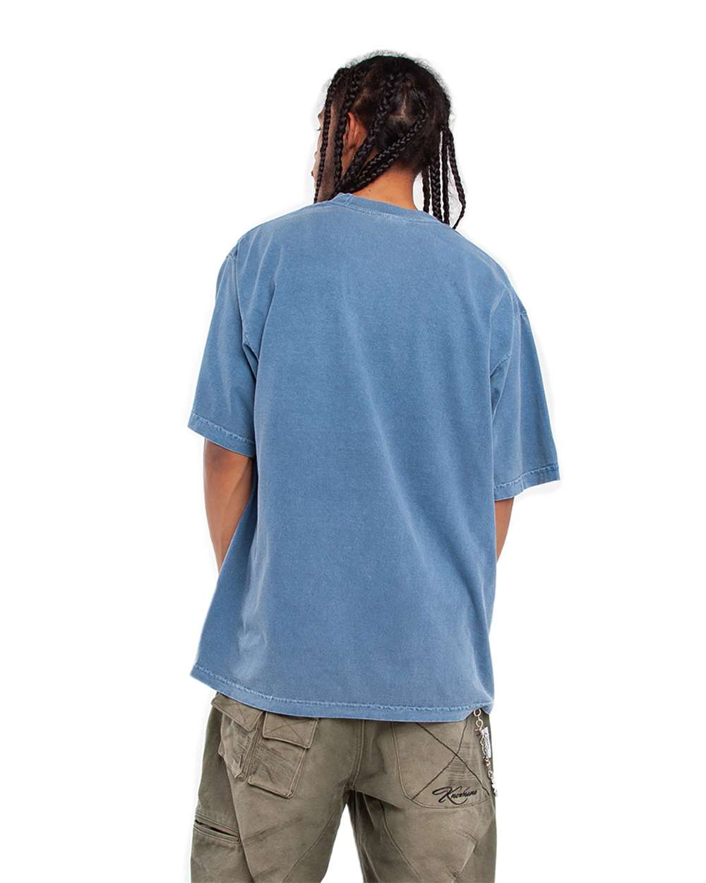Shaka Wear SHGD - Unisex Max Heavyweight Garment-Dyed T-Shirt - Washed Denim Back