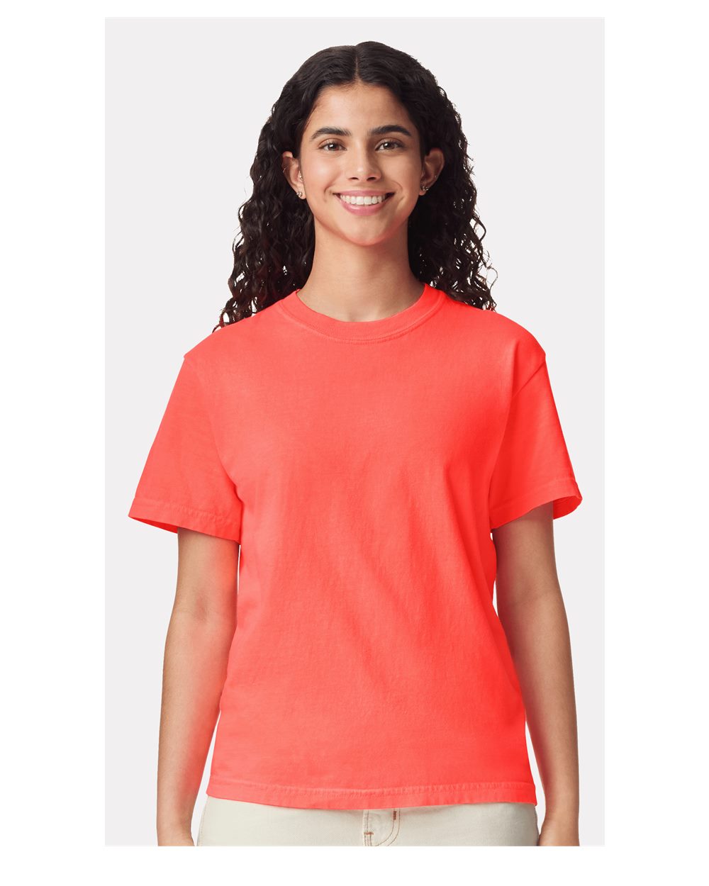 Comfort Colors 1717 - Unisex Garment-Dyed Heavyweight T-Shirt - Neon Red Orange
