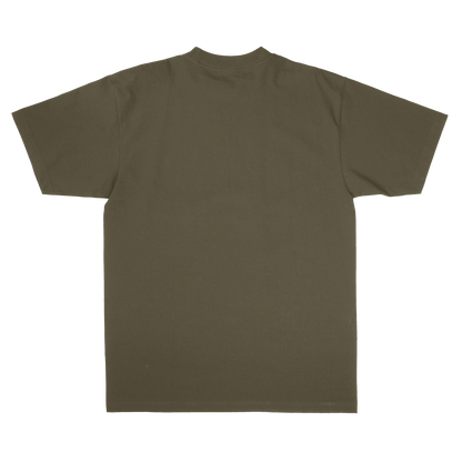 Shaka Wear SHMHSS - Unisex Max Heavyweight T-Shirt - Olive Back